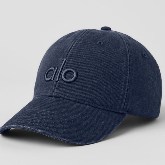 ALO Yoga Accessories - NWT ALO Authentic Washed Off-Duty Cap Vintage Navy
